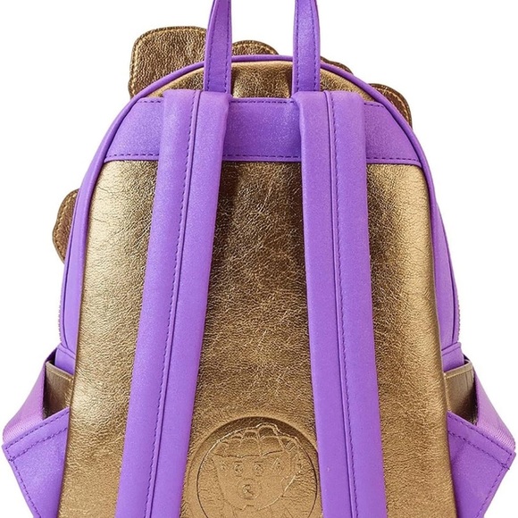 NWT Marvel Metallic Thanos Gauntlet Loungefly Mini Backpack - Picture 4 of 5